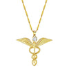 Medical caduceus pendant