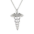 vintage caduceus pendant